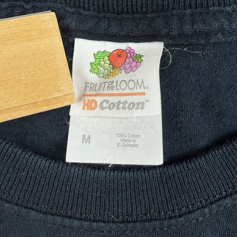 Fruit of the Loom Shirt Men M Black Football 16 Graphic Joe Montana Style Tee - Picture 3 of 7